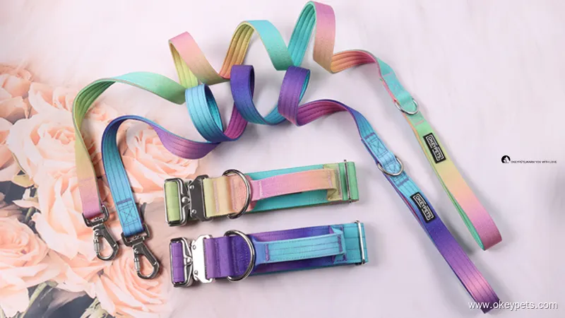 OKEYPETS Tactical Dog Collar & Leash Set – Durable, Padded, Quick-Release 1