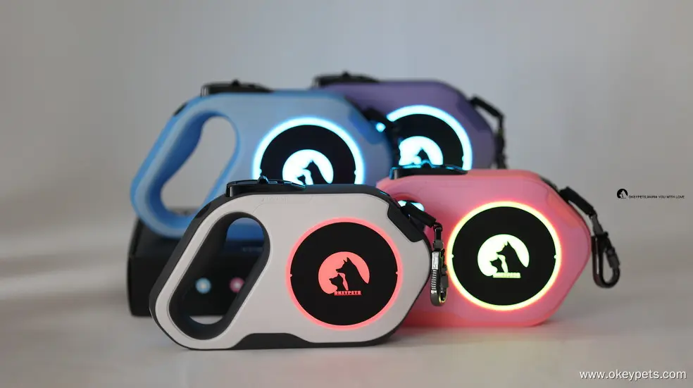 LED Retractable Dog Leash: Safety, Visibility, Rechargeable 1