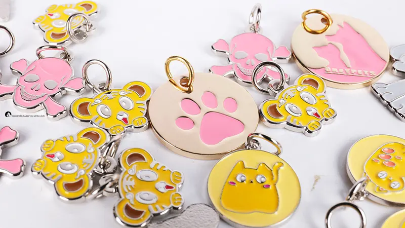 Custom Engraved Pet Tags made of Non-Toxic Alloy 1