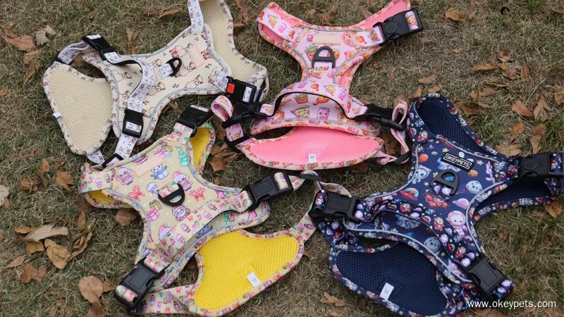 Lovecolour Custom Oxford Dog Harness: No Pull, Front Clip, Reflective, Breathable 1