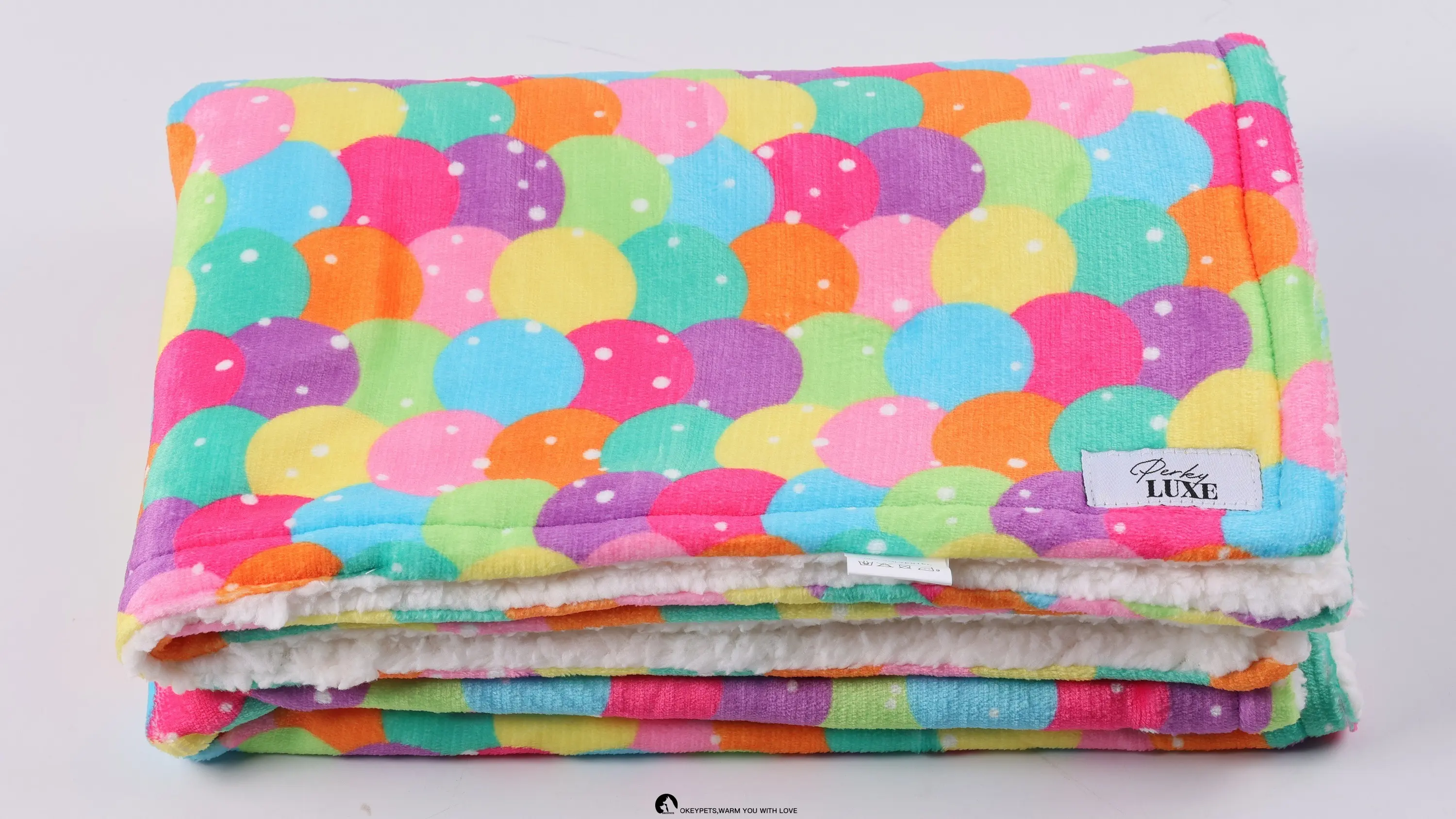 Luxurious Reversible Sherpa & Fleece Personalized Pet Blanket 1