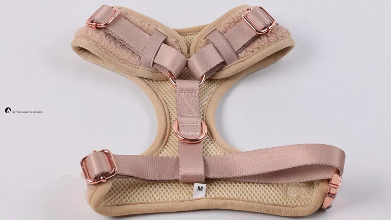 Denim Step-In Pet Harness - Sherpa Lined, Adjustable, No Pull 1