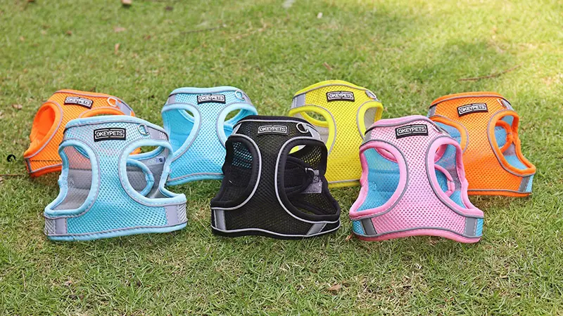 Reflective Mesh Dog Harness for Small Breeds - Lightweight, Comfortable, No-Pull Design 1