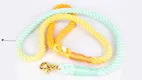 Handmade Soft Cotton Dog Leash with Durable Gold Swivel Clasp - Cute & Strong 1