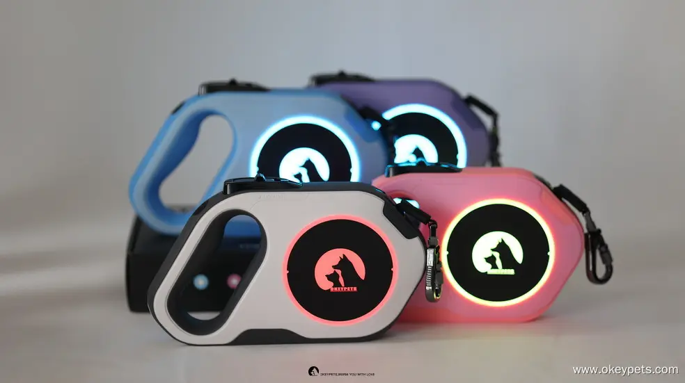 LED Retractable Dog Leash: Light up for Safety 1
