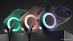 Correa retráctil para perros con luz LED luminosa 1