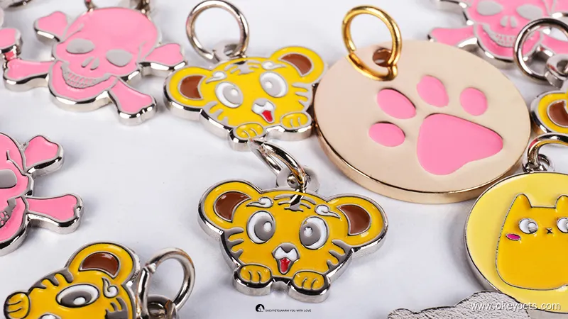 Glitter Hunde Navneskilt: Lille &amp; Stilfuld Kæledyrs-ID - OKEYPETS 1