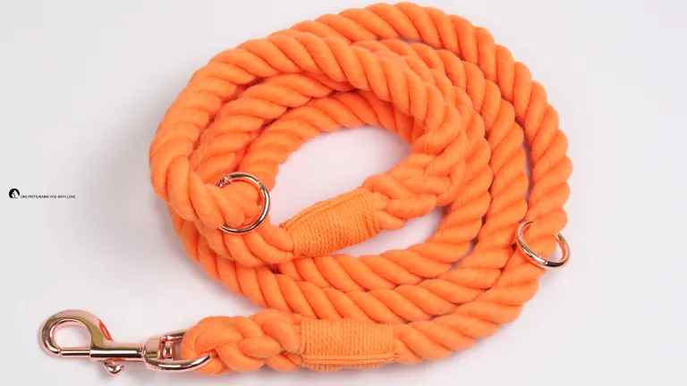 Comfortable Fashion Dog Rope Leash - Durable, Lightweight, Perfect for Large Dogs 1
