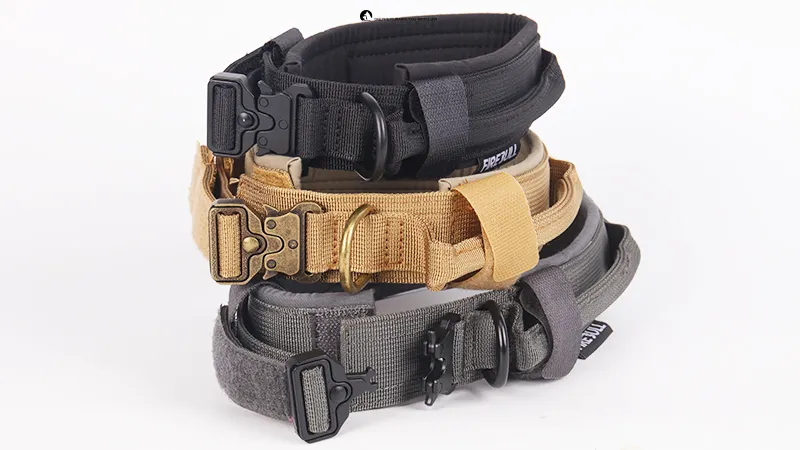 Collar de perro con estampado personalizado y hebilla de metal 1