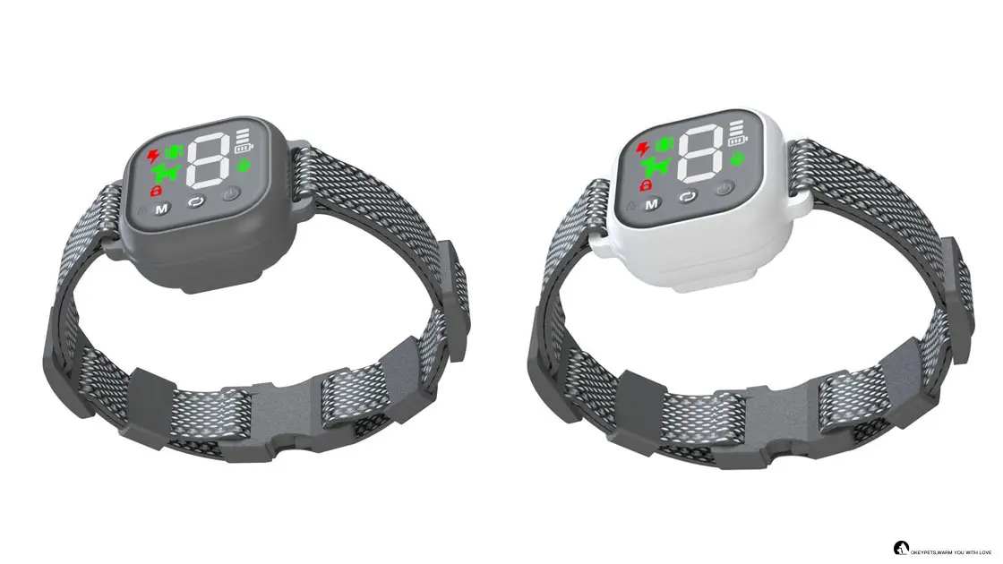 スマート吠え防止首輪（4つのモード付き、IP67防水） - ナイロン製犬用首輪 1