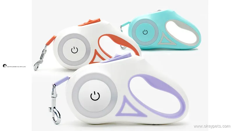 LED Retractable Dog Leash - Colorful, Comfortable, Durable 1
