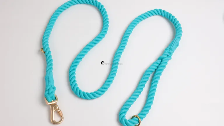 Durable Cotton Rope Dog Leash - Outdoor Pet Lead 1
