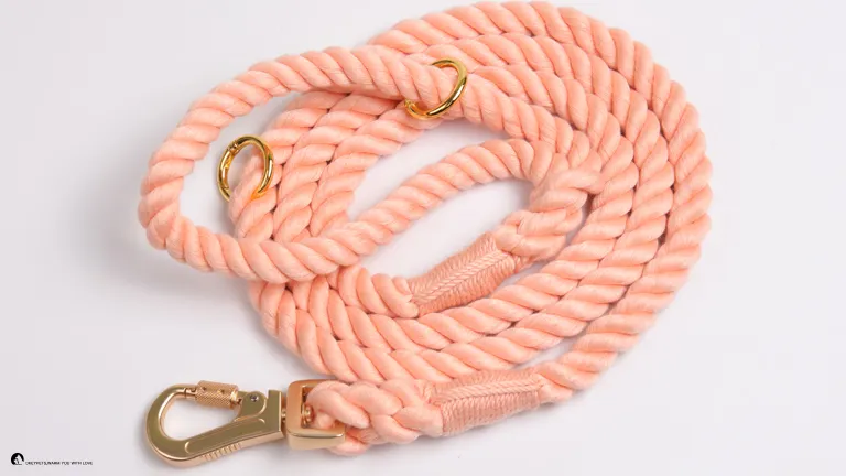 Soft Cotton Dog Leash - Comfortable & Durable | Fashion Design | Perfect Length | Heavy Duty | Great Gift 1