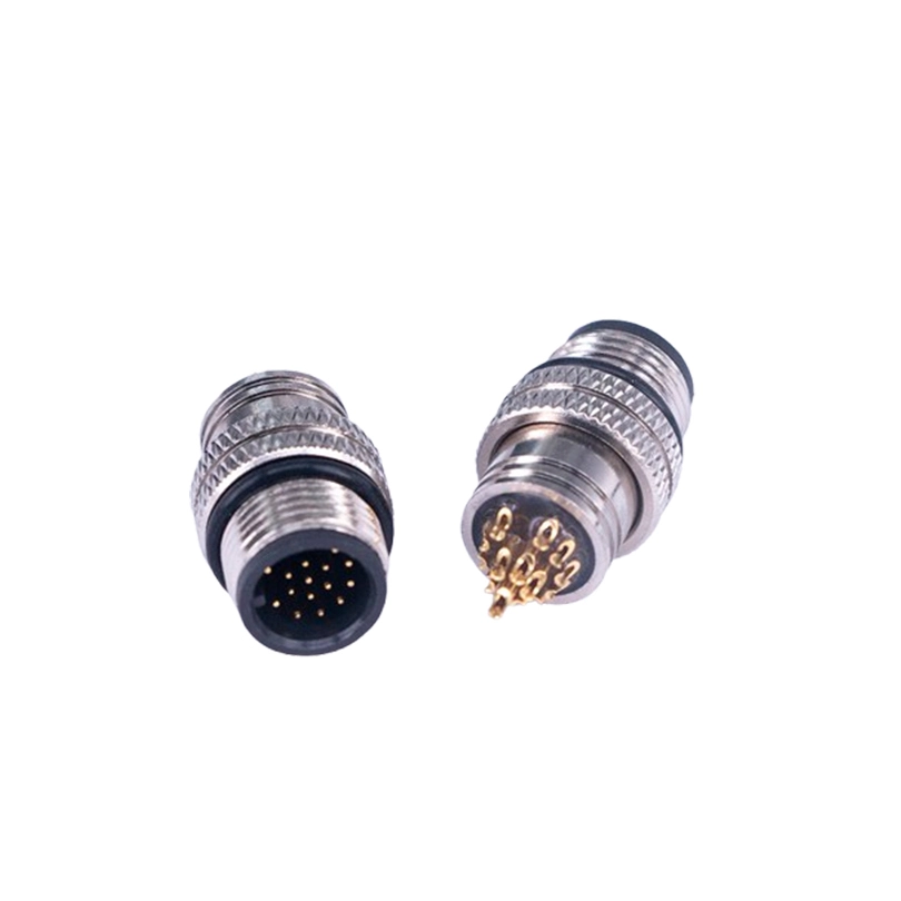Circular Connector M12 A-coded 17/12Pin Female/Male Waterproof IP67 1