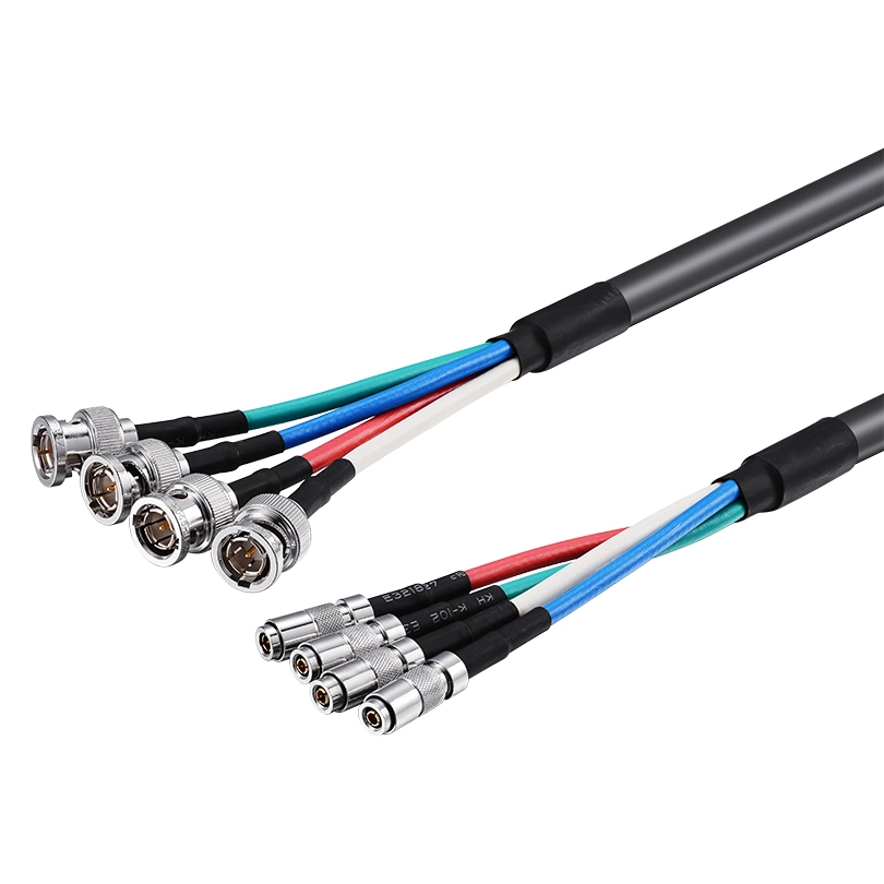 CoaXPress cable CXP BNC to DIN Four cores High-flexibility Coaxial 1