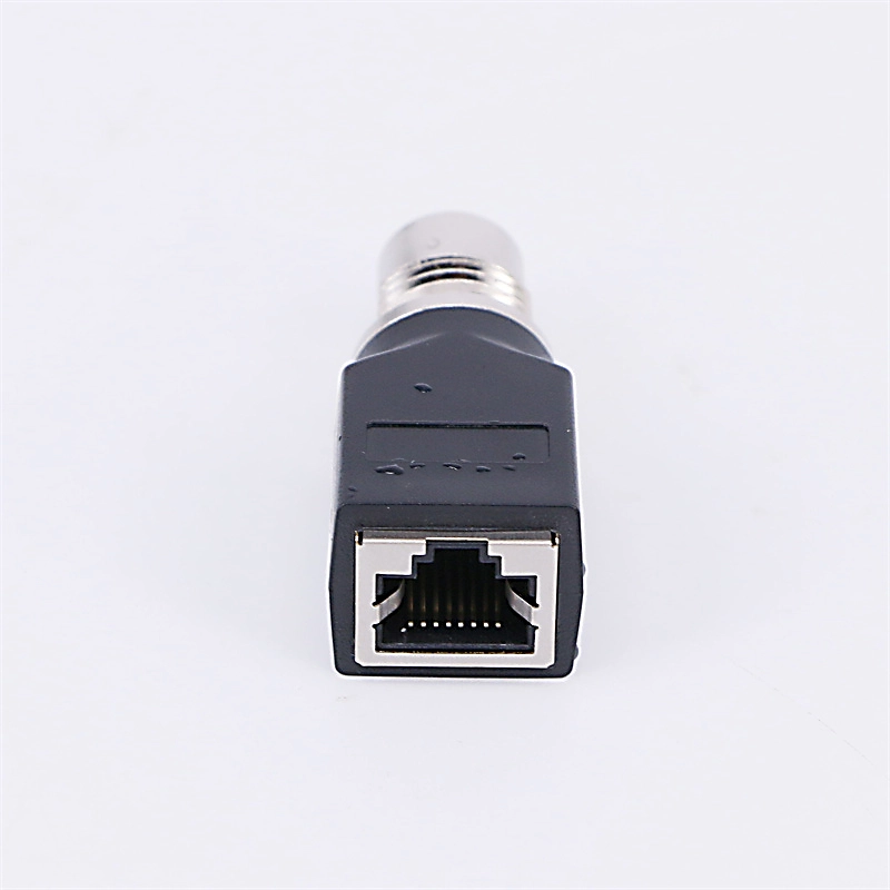 M12 4-poliger A-kodierter Stecker/Buchse auf RJ45-Adapter ADAMICU 1