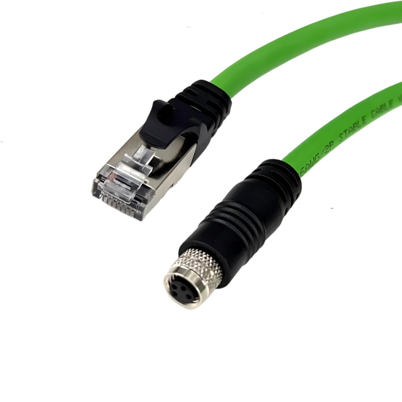 M8 A-coded 4pin Female to RJ45 Communication Cable Industrial-grade I/O Link Dedicated Connection Cable ADAMICU 1