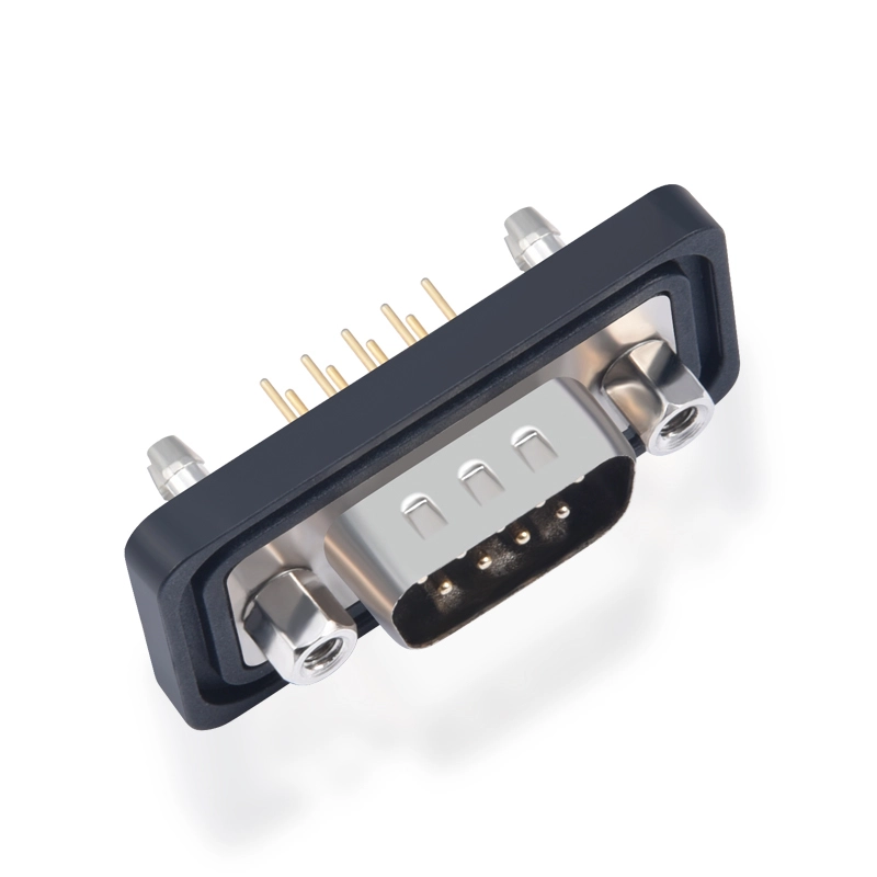 DP 9-pin D-SUB Connector Waterproof  180° Staming Pin Front Rivet Nut and Rear Rivet Hook ADAMICU 1
