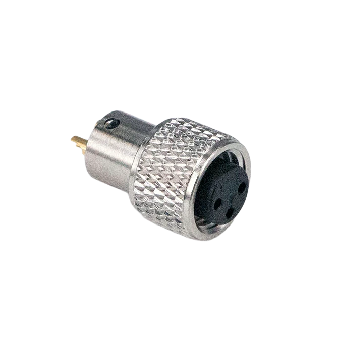 M8 3-pin  Female Gold-plated 2u Connector ADAMICU 1