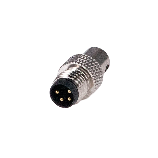 M8 4Pin Male Connector Waterproof Straight plug Wire solder Gold-plated 2u  ADAMICU 1