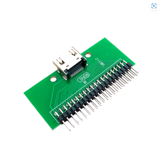 HDMI Female to 2.54mm Pin Header Breakout Type-a PCB Mount Adapter ...
