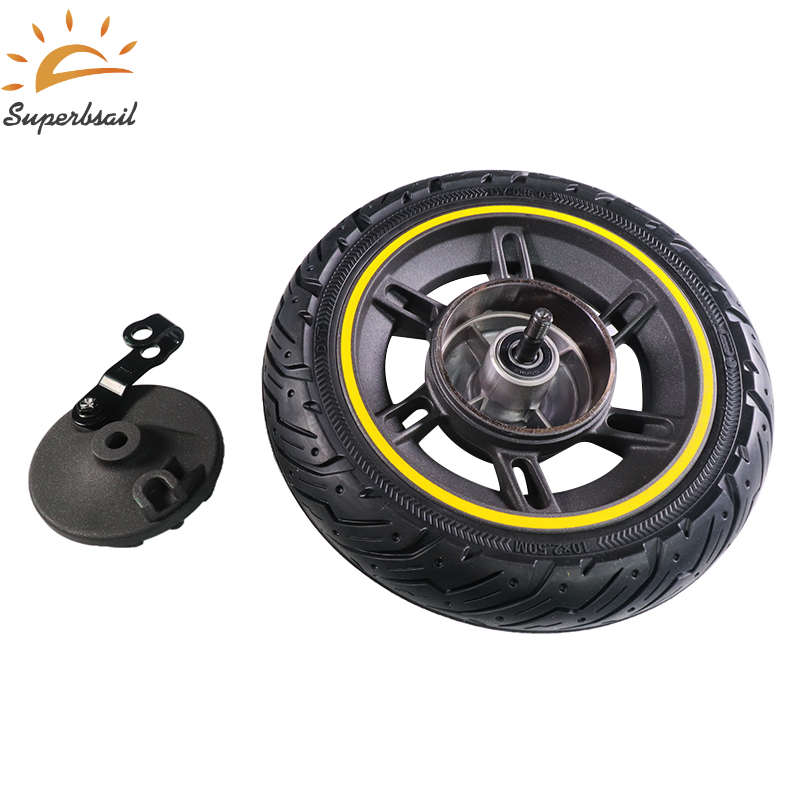 Superbsail Front Wheel For Ninebot Max G30 Kickscooter 10 inch Front Wheel Hub with Solid Tire Assembly Spare Wheel Tire1 7