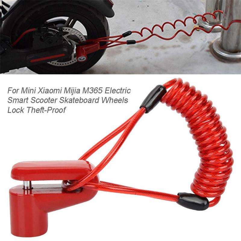 Scooter lock Disc Brakes Lock with Steel Wire for Xiaomi M365 Electric Scooter Skateboard Wheels Lock Disc Brake1 11