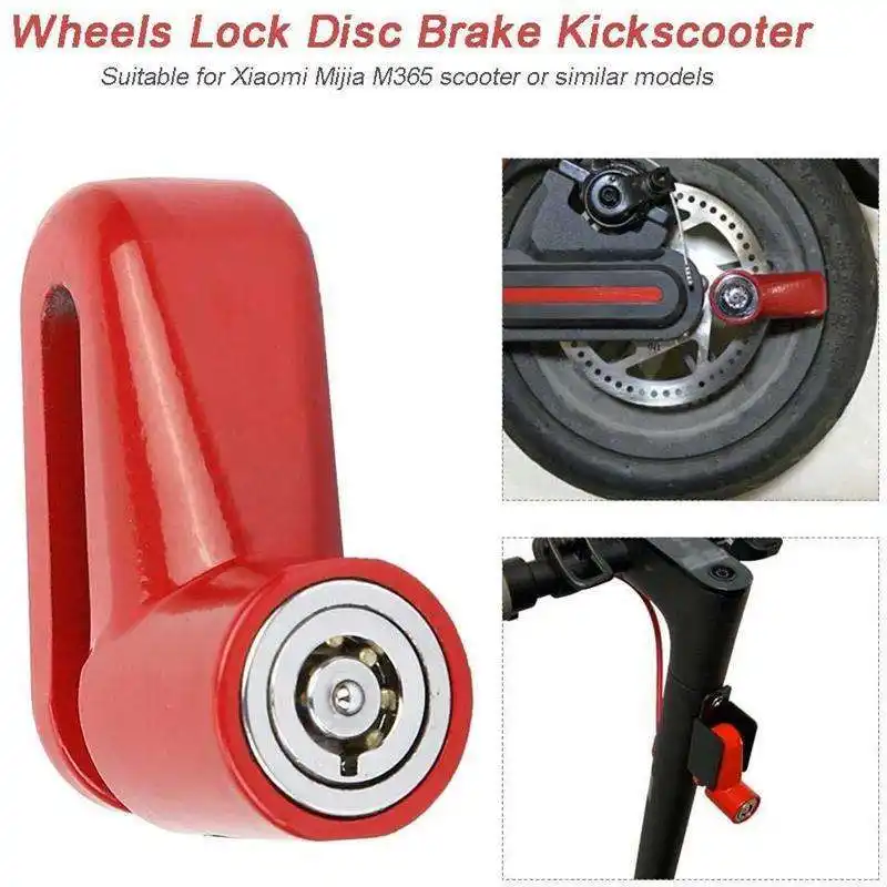 Scooter lock Disc Brakes Lock with Steel Wire for Xiaomi M365 Electric Scooter Skateboard Wheels Lock Disc Brake1 1