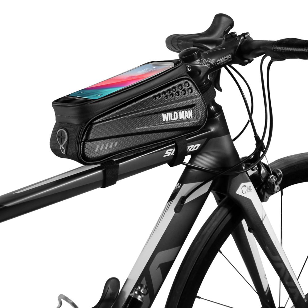 Waterproof Bicycle Bag Frame Front Top Tube Cycling Bag Reflective Phone Case Touchscreen Bag MTB Bike Accessories1 6