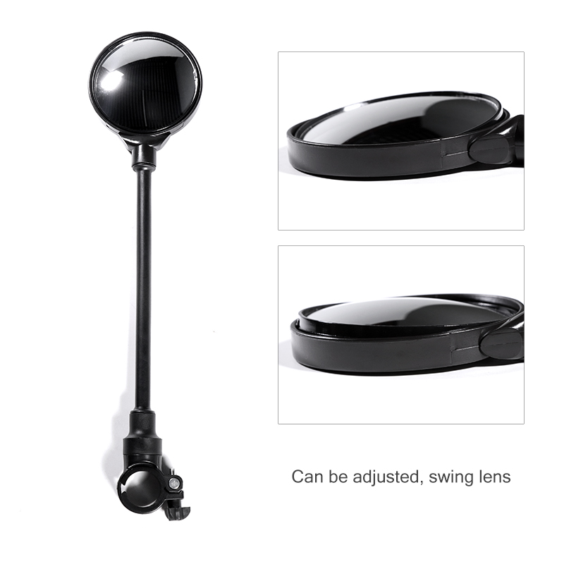 Bicycle Rearview Handlebar Mirrors 360 Rurn Around Mountain Bike Motorcycle Bendable Hose Adjustable Rearview Mirrors1 15