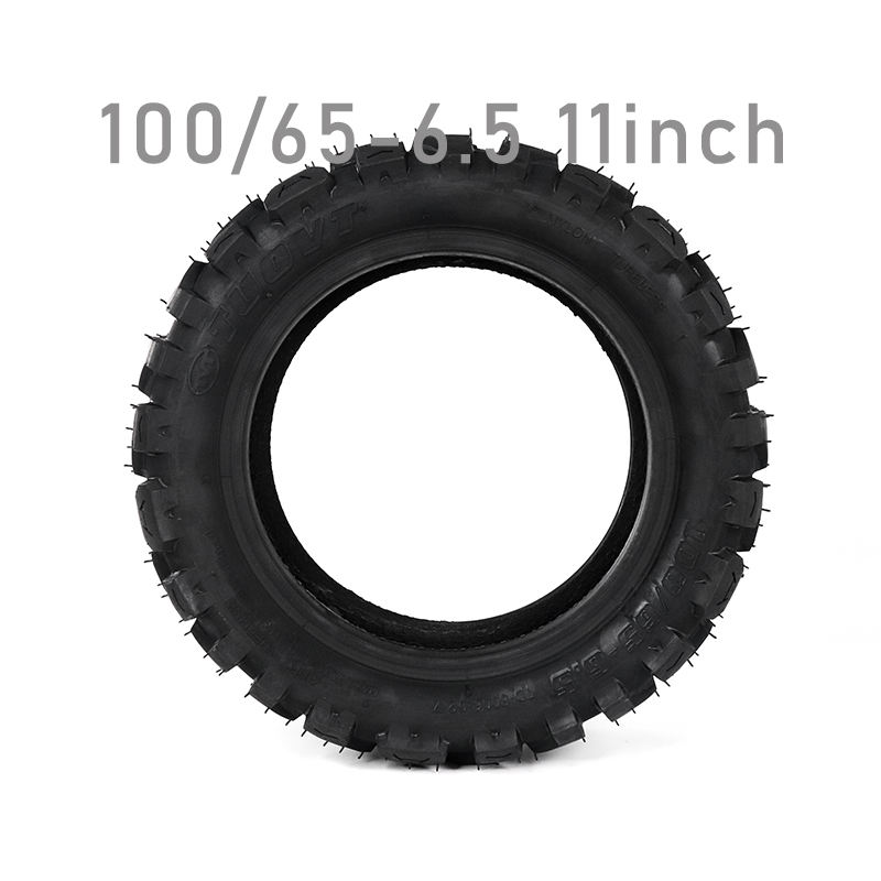 11Inch 100/65-6.5 Tire Vacuum Tubeless Off Road Tire Electric Scooter 100/65-6.5 Widened Wear Resistant Tire Parts1 11