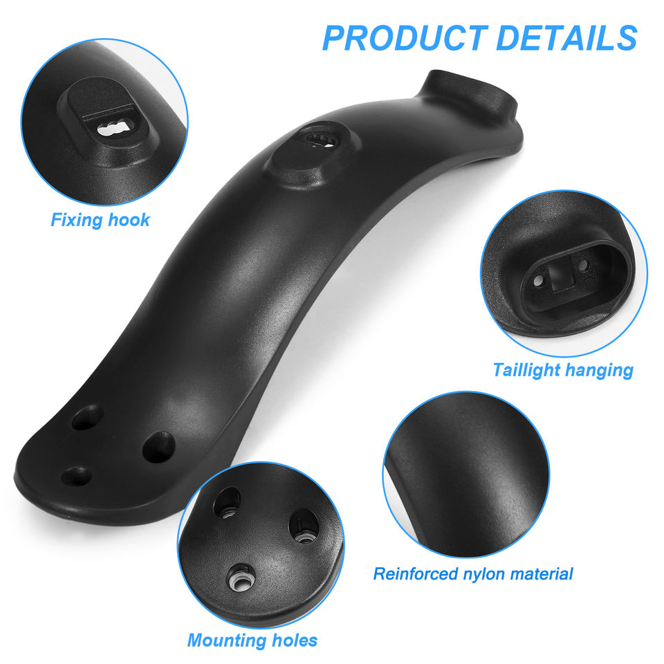 Electric Scooter Tyre Duck Tail Fender Back Wing Rear Mudguard For M365 Pro Scooter Accessory Rear Mudguard Fender1 11
