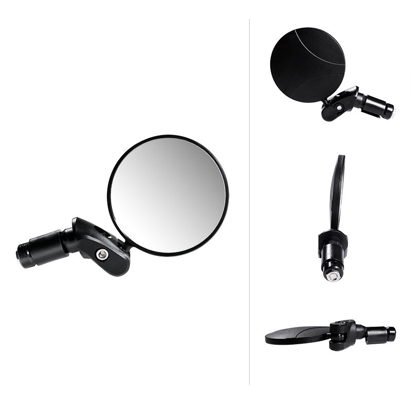 E-Bike Mirrors 360 Rotation Wide Angle Folding Handlebar Mirror For Bicycle Back Convex Mirror Bike Accessories1 12