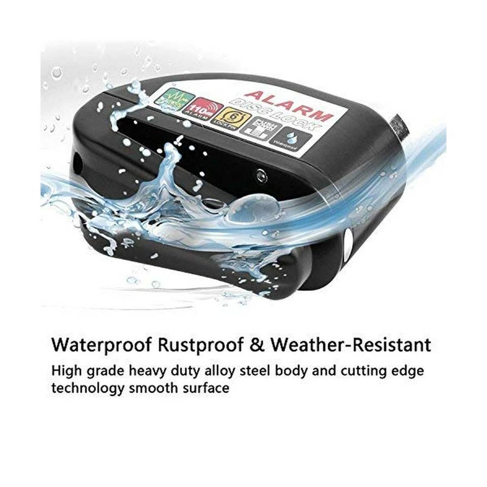 Scooter Disc Lock Waterproof Alarm Locks security for Bike Anti-theft Safety Motorcycle Brake battery Key Hex wrench1 13
