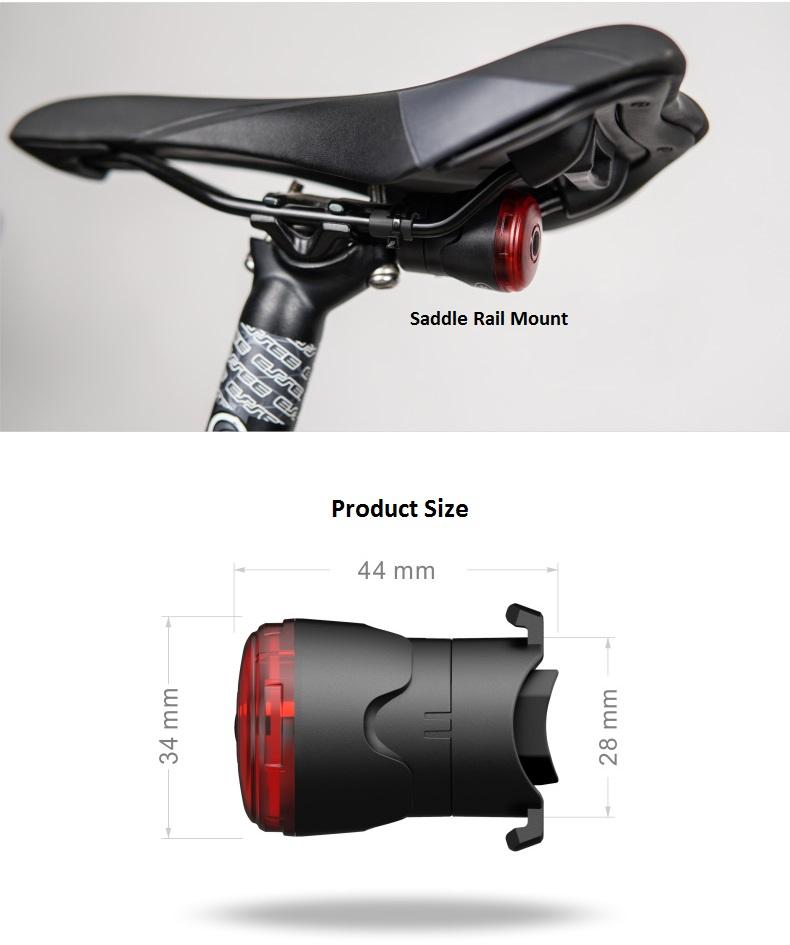 USB Charge MTB Light Cycling Lamp Bike LED Safety Light Auto Brake Sensing Rear Light Cycling Taillight Bicycle Light1 9