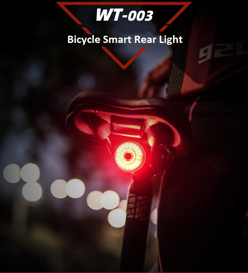 USB Charge MTB Light Cycling Lamp Bike LED Safety Light Auto Brake Sensing Rear Light Cycling Taillight Bicycle Light1 13