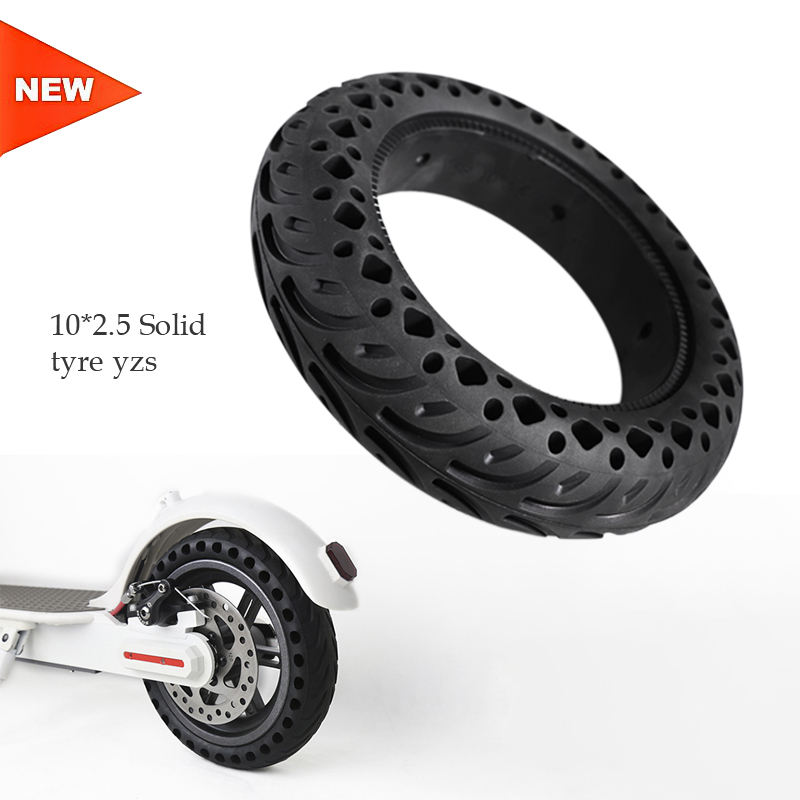 10*2.5 Solid Tyre For Mijia M365 Scooter 10 Inch Solid Hole Tires Anti-skid Shock-proof Rubber Tyre Accessories1 9