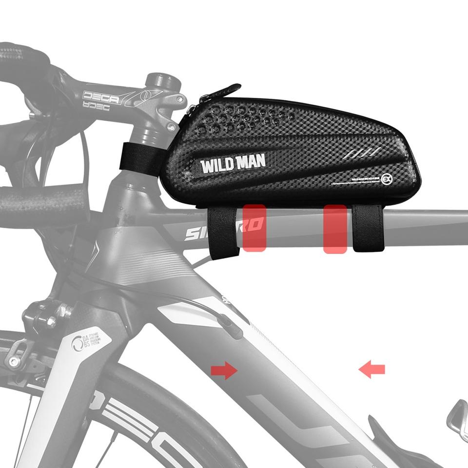 WILDMAN Big Capacity MTB Bicycle Pannier Case Top Front Tube Bag Waterproof Bag for Bicycle1 9
