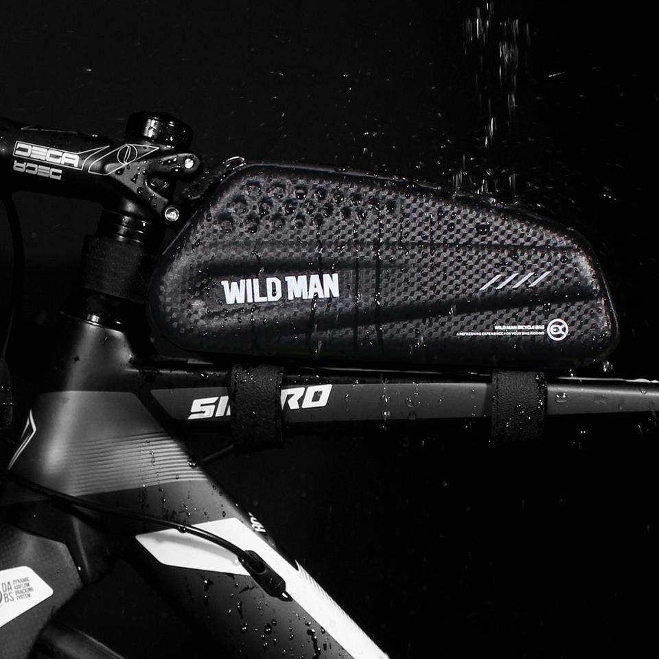 WILDMAN Big Capacity MTB Bicycle Pannier Case Top Front Tube Bag Waterproof Bag for Bicycle1 12