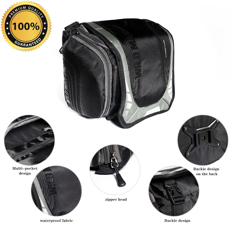 WILD MAN Waterproof Bike Handlebar Front Tube Large Capacity Bag For Bicycle Shoulder Backpack Scooter Cycling Bike Bags1 14