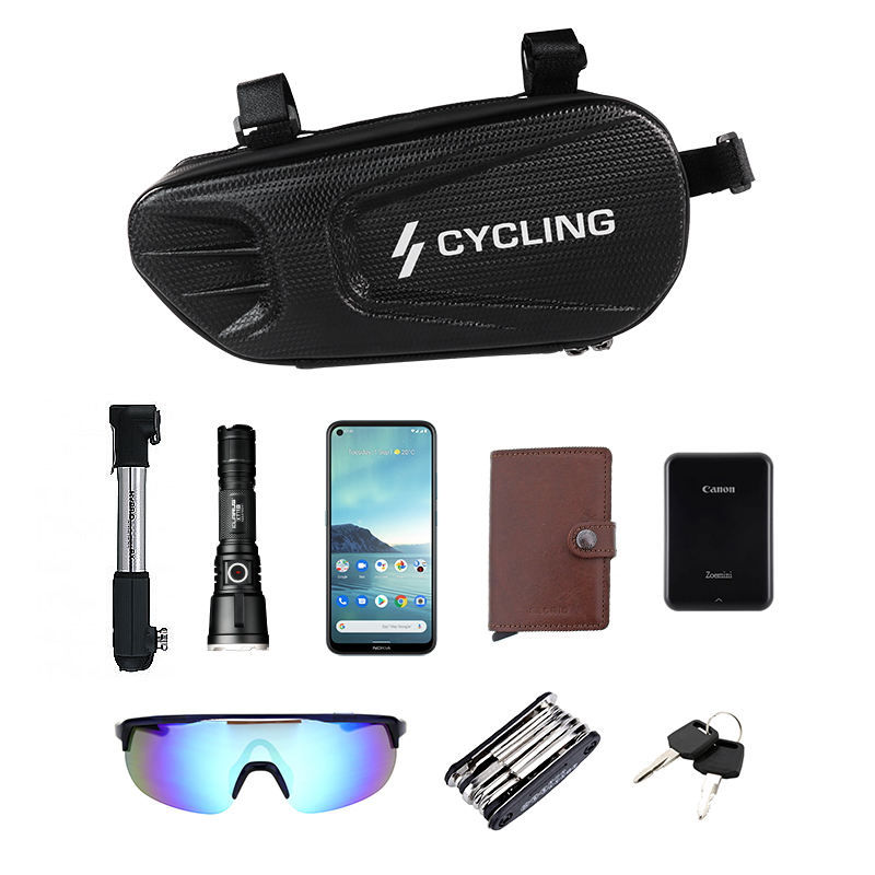 WEST BIKING Large Space Hard Shell Bicycle Tube Frame Bag Waterproof Travel Mountain Road Bike Cycling Triangle Bag1 7