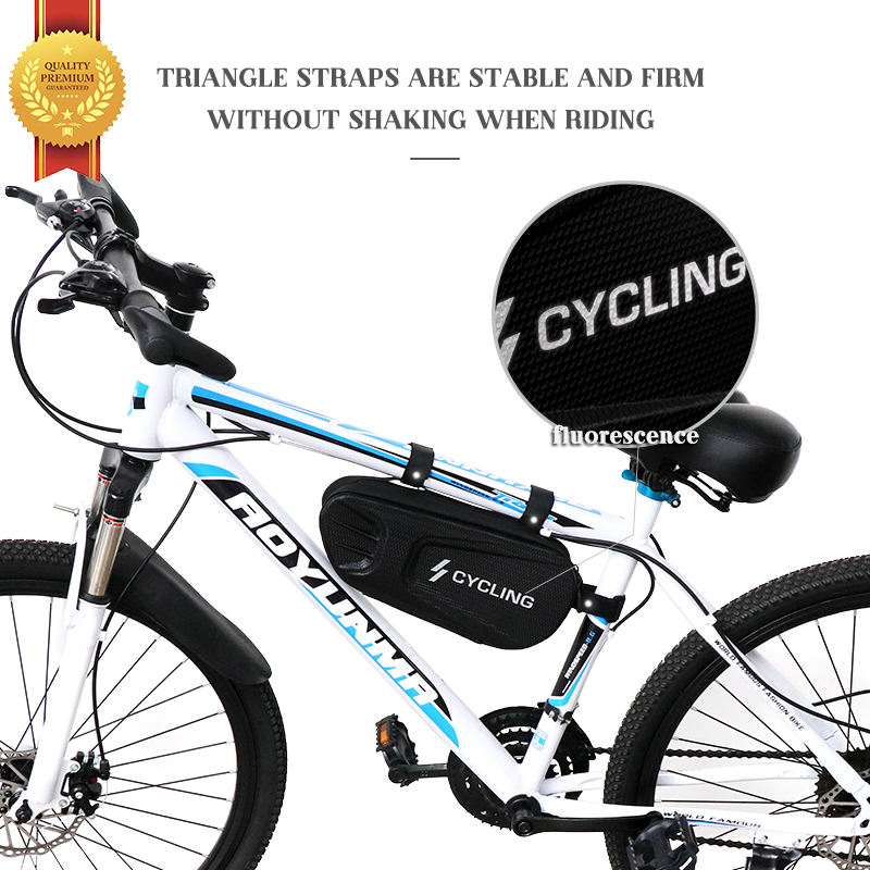 WEST BIKING Large Space Hard Shell Bicycle Tube Frame Bag Waterproof Travel Mountain Road Bike Cycling Triangle Bag1 8