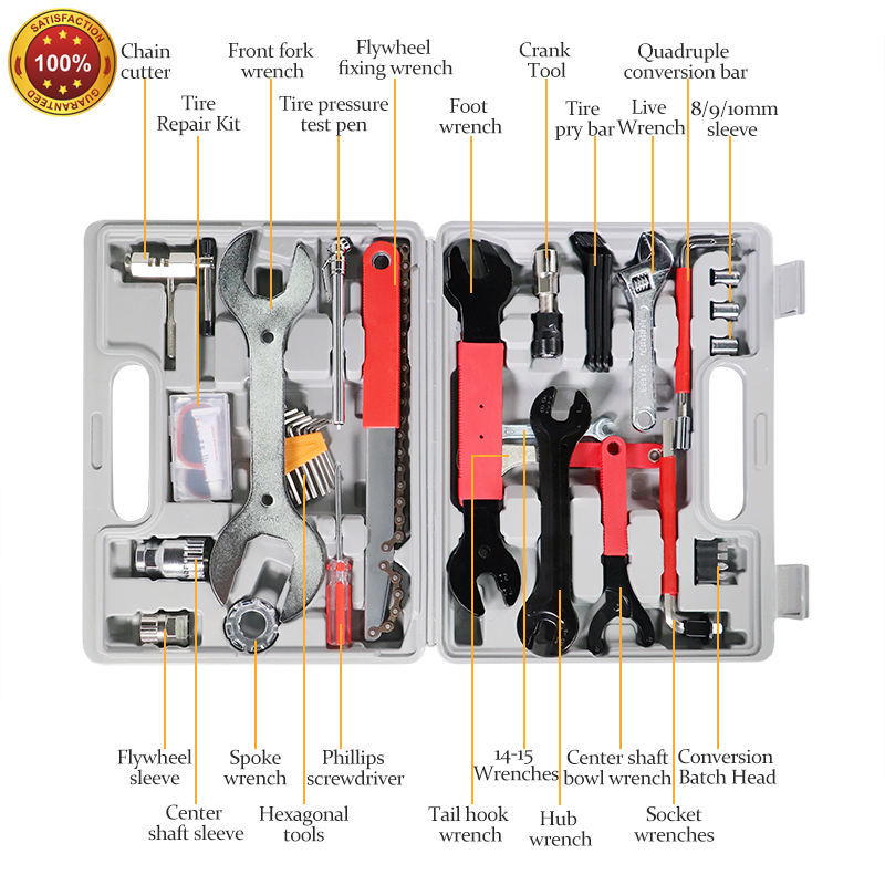 Bicycle Tool Set Suitable For All Bicycle Maintenance And Repair In A Neat Storage Case Parts 44pcs Bike Repair Tools1 9