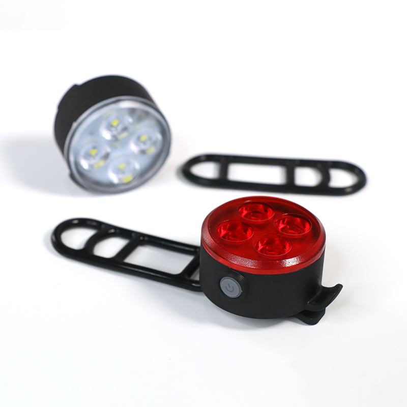 USB Rechargeable turn up LED Bike Light 4 Light Mode Options Super Bright Front Lamp With Bicycle Rear Light1 7