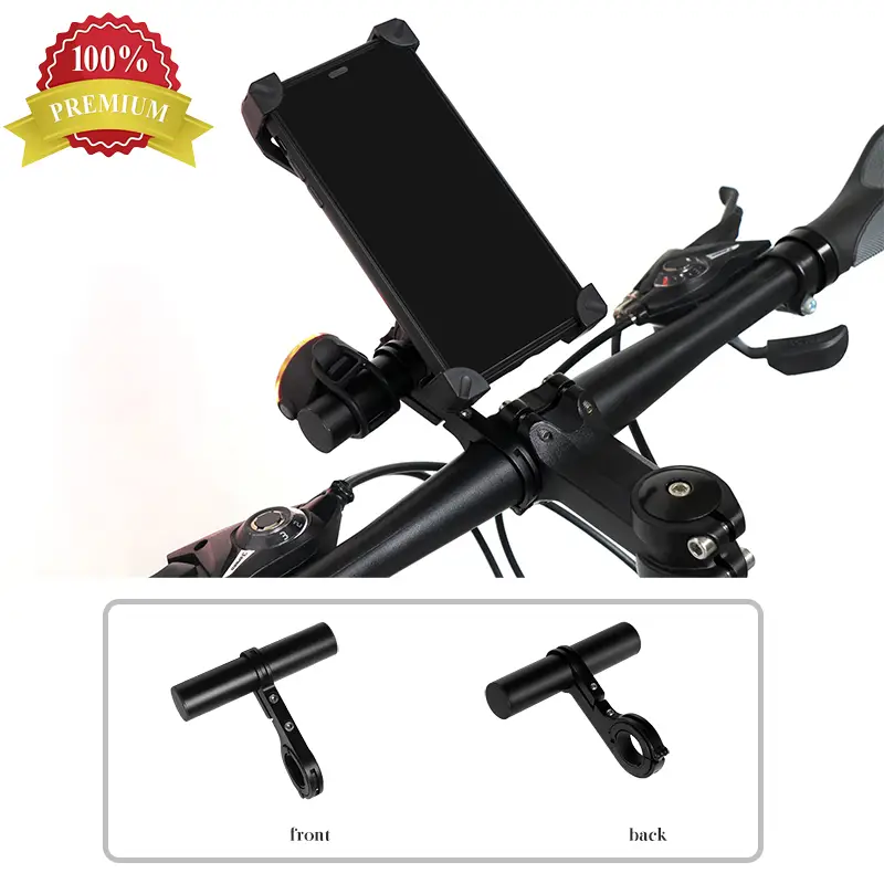 Uchwyt przedłużający kierownicę roweru górskiego, pojedynczy słupek, aluminiowy pręt reflektora, uchwyt licznika kilometrów, montowany na rowerze, część 1 1