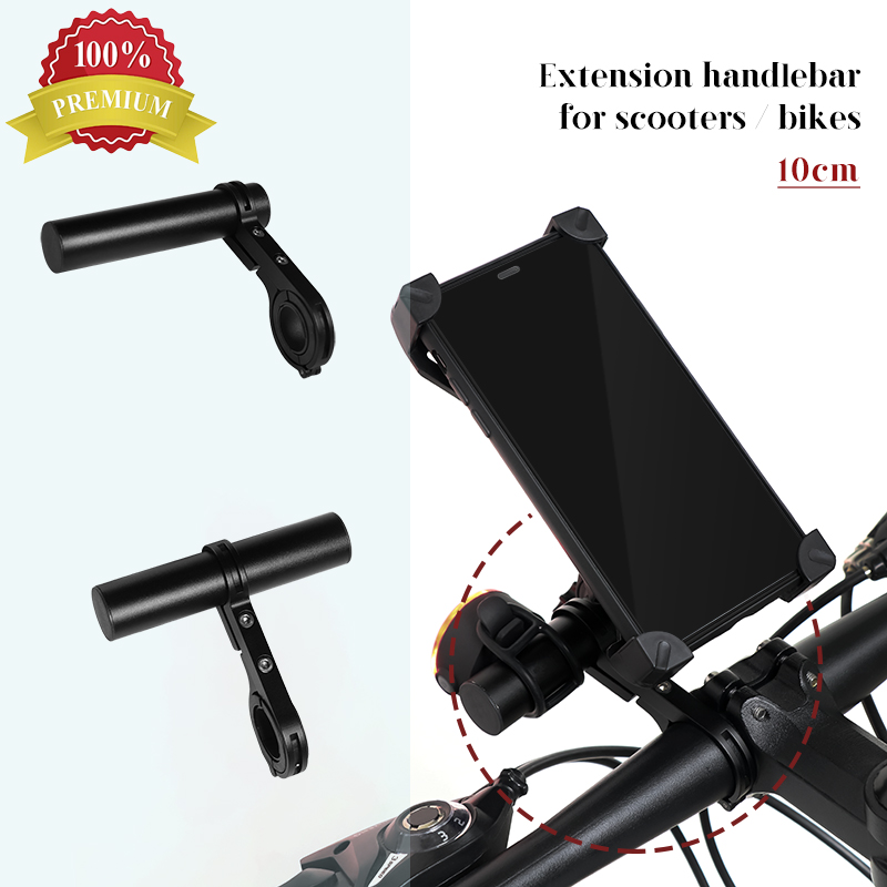 Uchwyt przedłużający kierownicę roweru górskiego, pojedynczy słupek, aluminiowy pręt reflektora, uchwyt licznika kilometrów, montowany na rowerze, część 1 11