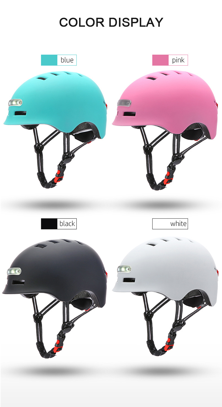 New Led Smart Helmet Lighting Warning Light Helmet For M365/ES1/2/4/MAX G30 Scooter Motorcycle Bike Helmet1 11