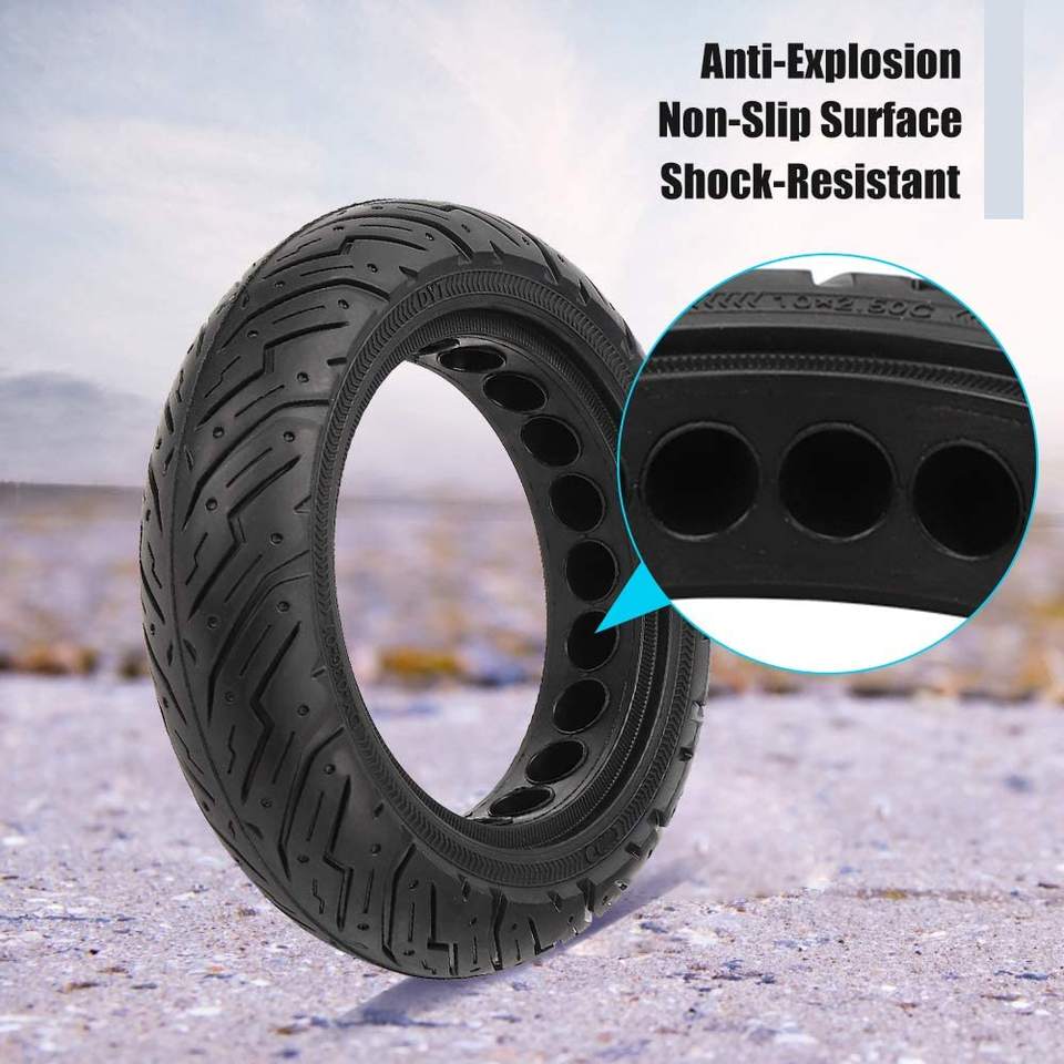 2 Wheel Fat Thick Airless Non-Pneumatic Tyres Parts Accessories Electric Scooter 10x2.5 Solid Tire Scooter Tires1 14