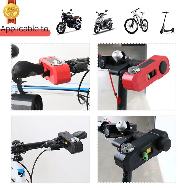 Security Safety CNC Locks Handlebar Handset Brake Lever Disc Locking Fit For ATV Anti-theft Lock Scooter Grip Lock1 1