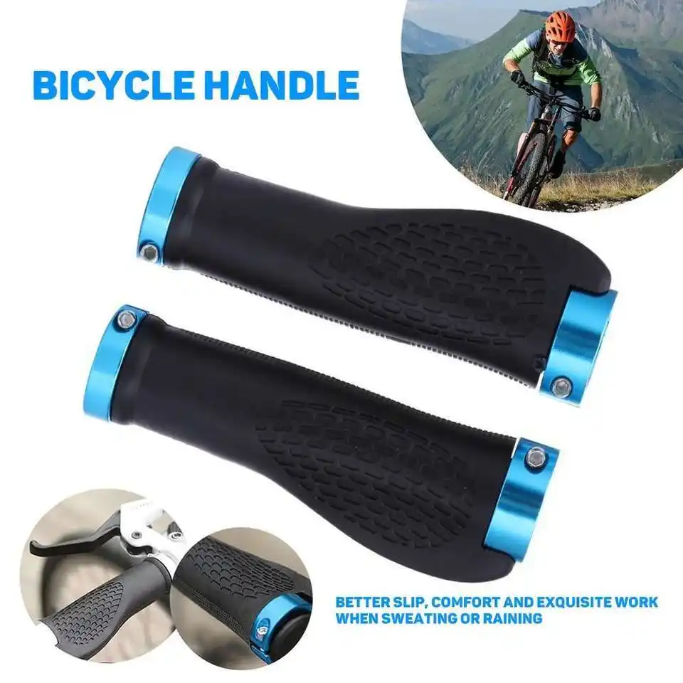 Bicycle Grips Ergonomic Anti-Skid Rubber Cycling Lock-On Cycling Accessories MTB Mountain Bike Bicycle Handlebar Grips1 1
